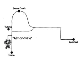 map almondvale simple map